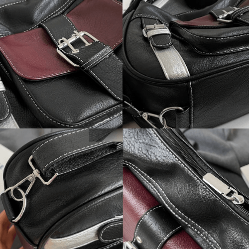 Tasche 2 in 1 aus Echtleder - Sofia
