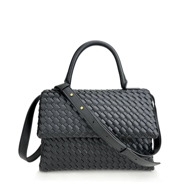 Geflochtene Tasche aus Echtleder Débora