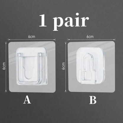 10/05/2 PCS Double-Sided Adhesive Wall Strong Hooks Hanger Suction Cup Sucker Wall Storage Holder For Kitchen Bathroom bedroom - Lily Depot