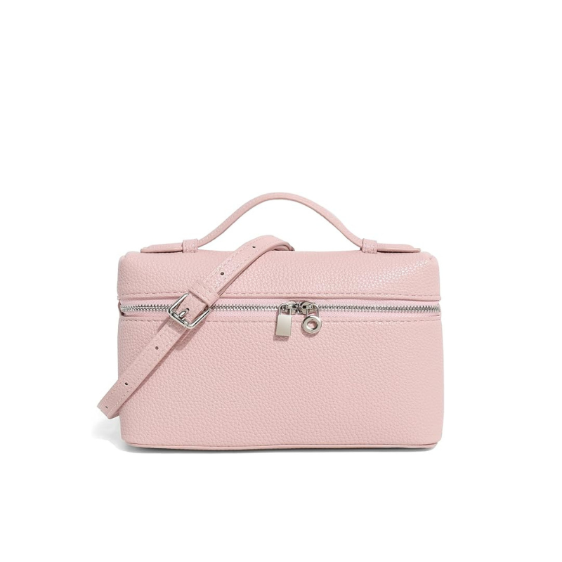 Kleine Tasche aus Echtleder Tote Rosa