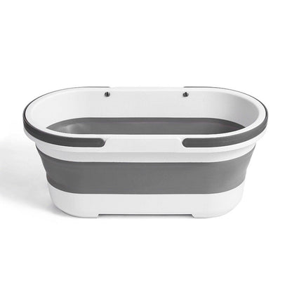 14L Foldable Mop Bucket Collapsible Portable Wash Basin Dishpan With Handle Fishing Pail Tools Large-capacity Barrel Effective - Lily Depot