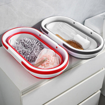 14L Foldable Mop Bucket Collapsible Portable Wash Basin Dishpan With Handle Fishing Pail Tools Large-capacity Barrel Effective - Lily Depot