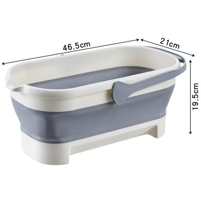 14L Foldable Mop Bucket Collapsible Portable Wash Basin Dishpan With Handle Fishing Pail Tools Large-capacity Barrel Effective - Lily Depot
