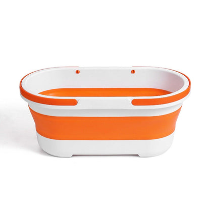 14L Foldable Mop Bucket Collapsible Portable Wash Basin Dishpan With Handle Fishing Pail Tools Large-capacity Barrel Effective - Lily Depot