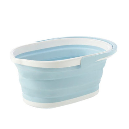 14L Foldable Mop Bucket Collapsible Portable Wash Basin Dishpan With Handle Fishing Pail Tools Large-capacity Barrel Effective - Lily Depot