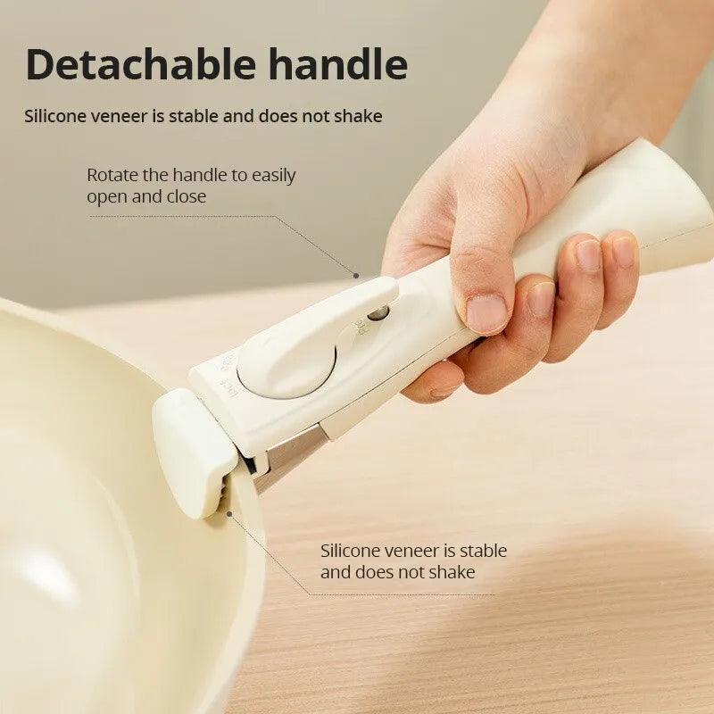 1pc Removable Handle Holder for Pan-Non-Slip Aux Handle Covers for Pans & Kitchenware Scalding Pan Handle Separation - Lily Depot