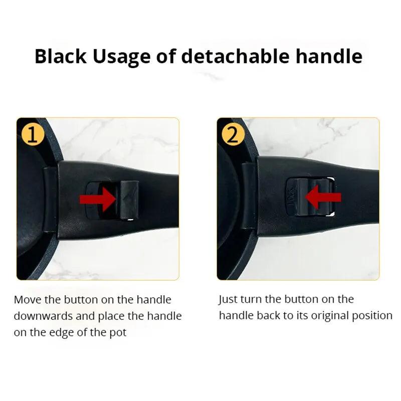 1pc Removable Handle Holder for Pan-Non-Slip Aux Handle Covers for Pans & Kitchenware Scalding Pan Handle Separation - Lily Depot