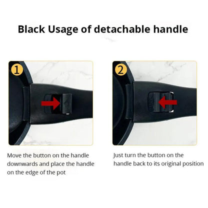 1pc Removable Handle Holder for Pan-Non-Slip Aux Handle Covers for Pans & Kitchenware Scalding Pan Handle Separation - Lily Depot