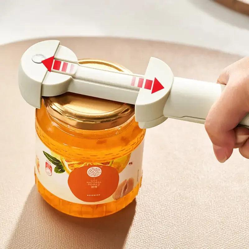2.5-9.5cm Adjustable Lid Multifunctional Retractable Bottle Opener Stainless Steel Can Opener Wine Beer Opener Kitchen Gadget - Lily Depot