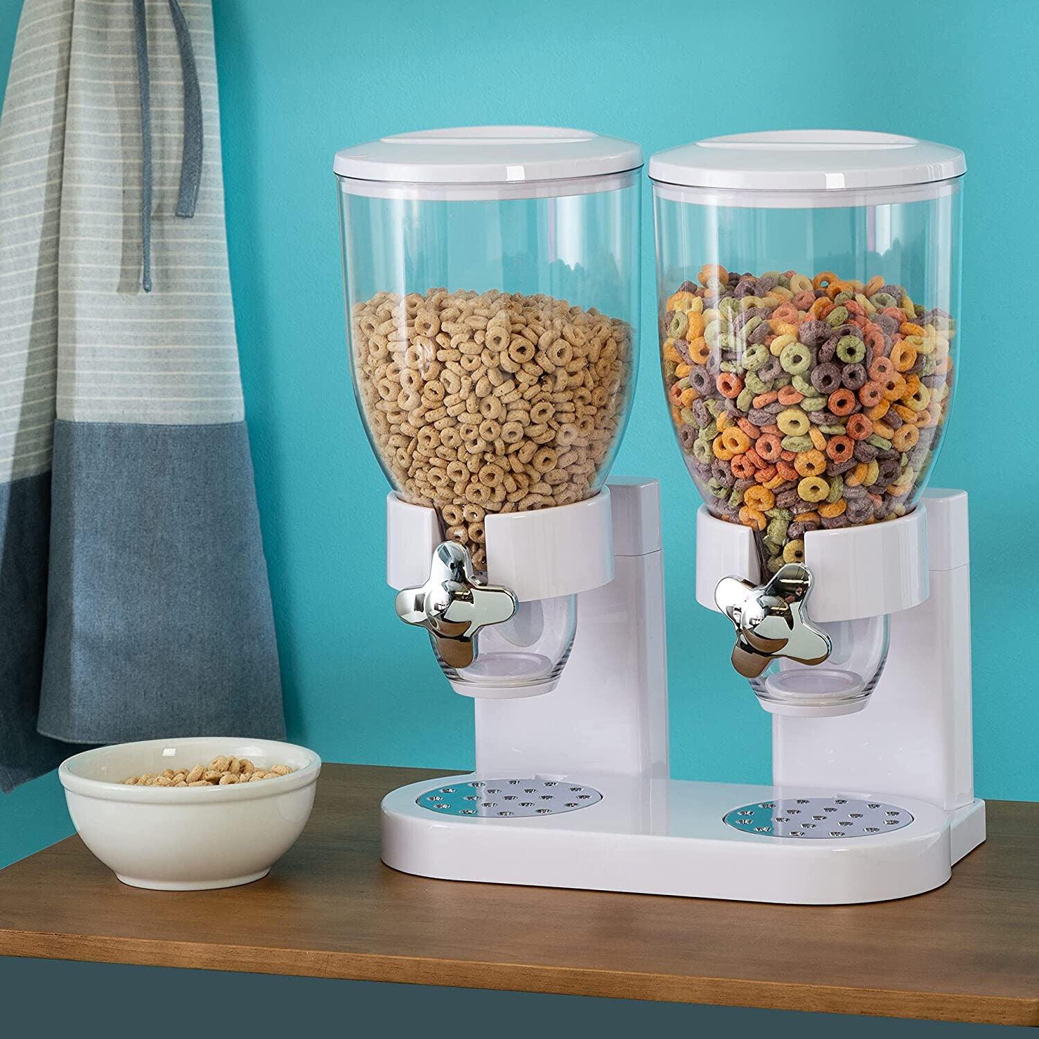 2/4L Large Cereal Dispenser Dry Food Oatmeal Grains Containers Nuts Storage Tank Container Nuts Candy Cans Kitchen Storage - Lily Depot