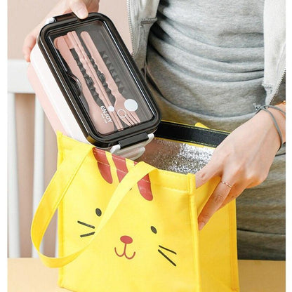 304 Stainless Steel Lunch Box Bento Box For School Kids Office Worker 2layers Microwae Heating Lunch Container Food Storage Box - Lily Depot