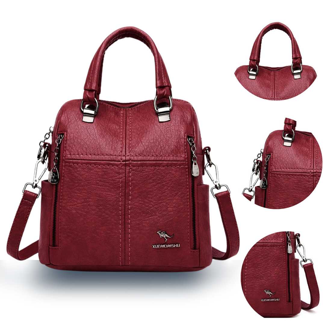 Rucksack-Tasche aus Leder Vivette