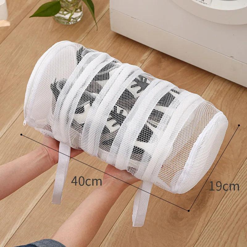 3pcs/set Mesh Laundry bag Washing Machine Shoes Bag Travel Storage bags Portable Anti-deformation Protective Clothes organizer - Lily Depot