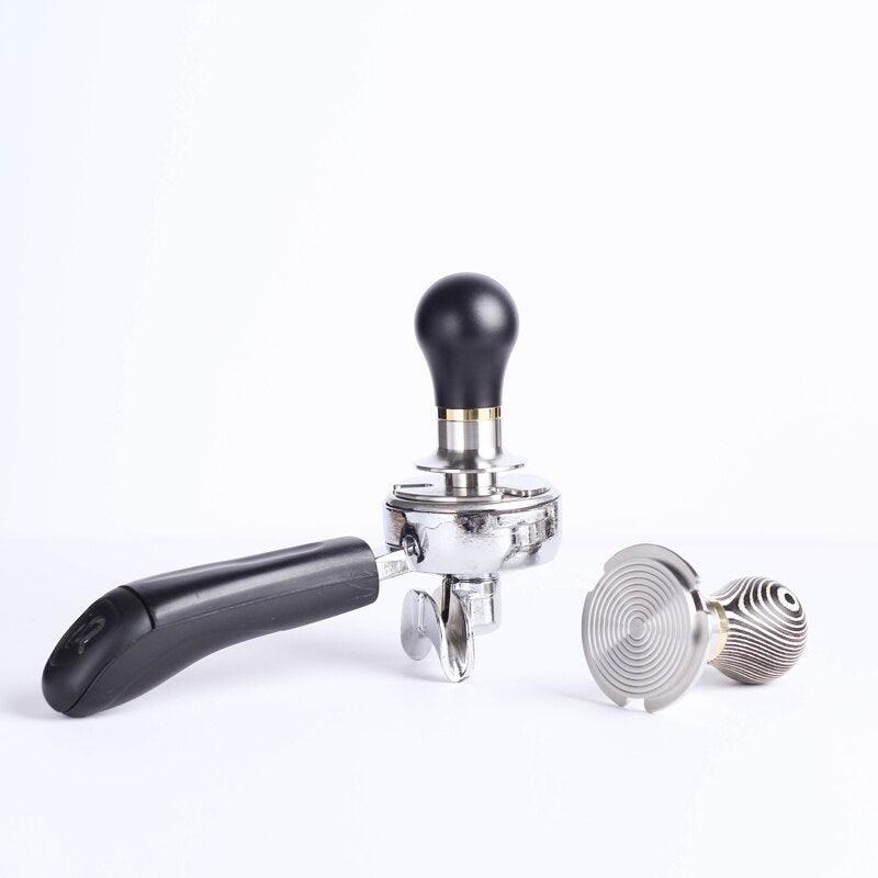 4 Sizes Coffee Tamper Powder Hammer Pressed with Anti Pressure Deviation Distributor Adjustable Depth Tamper Coffee Accessories - Lily Depot