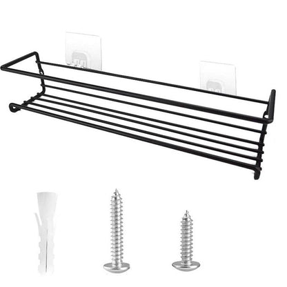 4/1PCS Spice Rack Organizer Wall Mount Storage Racks Space Saving Metal Seasoning Racks Kitchen Cabinet Door Spice Jar Organizer - Lily Depot