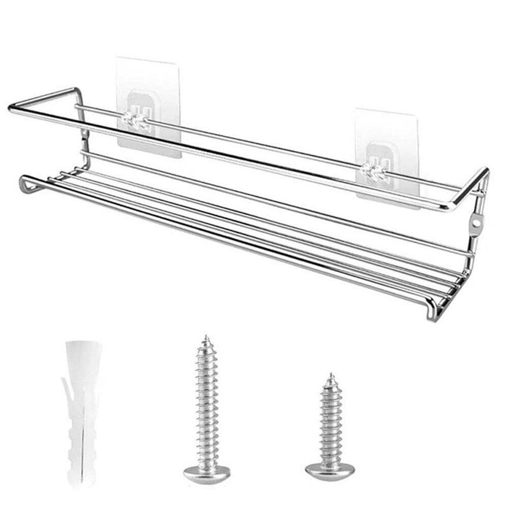 4/1PCS Spice Rack Organizer Wall Mount Storage Racks Space Saving Metal Seasoning Racks Kitchen Cabinet Door Spice Jar Organizer - Lily Depot