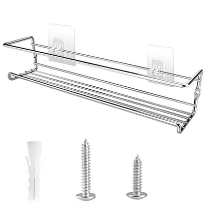 4/1PCS Spice Rack Organizer Wall Mount Storage Racks Space Saving Metal Seasoning Racks Kitchen Cabinet Door Spice Jar Organizer - Lily Depot