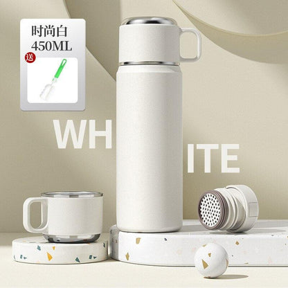 450ml Water Bottle with Lid 316 Stainless Steel Vacuum Cup with Tea Infuser Thermal Water Bottles Thermos for Water Drinkware - Lily Depot