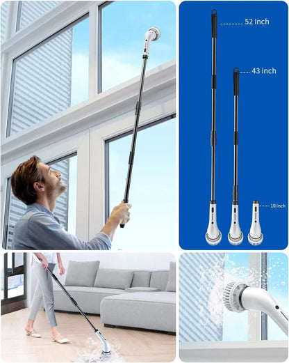 8-in-1 Multifunctional Electric Cleaning Brush USB Charging Bathroom Wash Brush Kitchen Cleaning Tool Household Cleaning Brush - Lily Depot