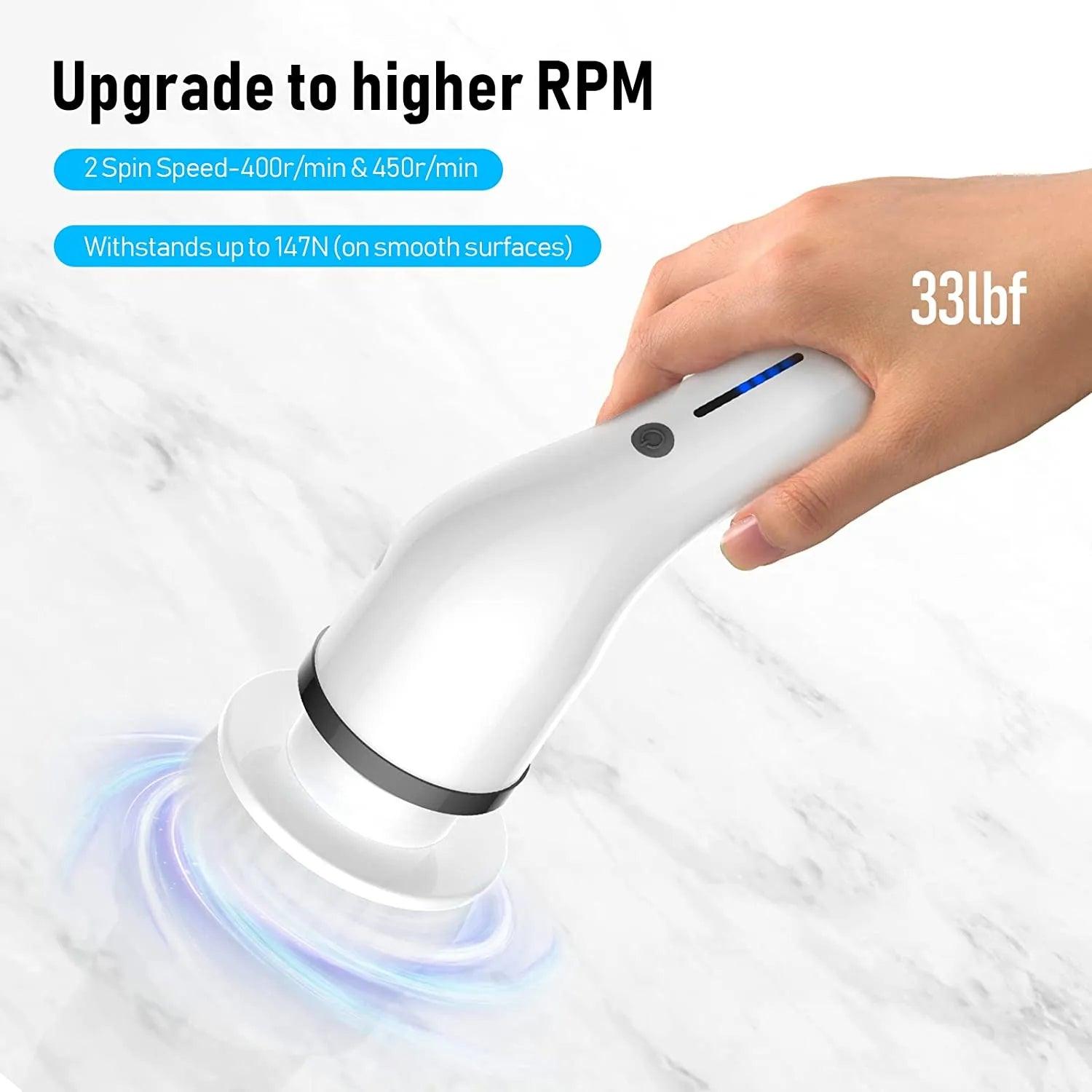 8-in-1 Multifunctional Electric Cleaning Brush USB Charging Bathroom Wash Brush Kitchen Cleaning Tool Household Cleaning Brush - Lily Depot