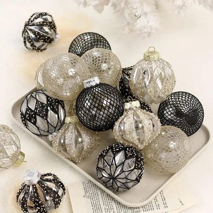 9PCS 9cm Christmas Tree Balls Christmas Multicolor Ball Decorations Xmas Tree Hanging Ornaments For Home Navidad New Year - Lily Depot