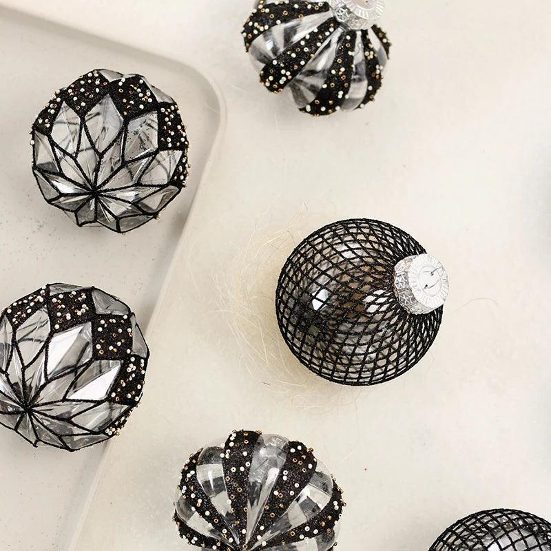 9PCS 9cm Christmas Tree Balls Christmas Multicolor Ball Decorations Xmas Tree Hanging Ornaments For Home Navidad New Year - Lily Depot
