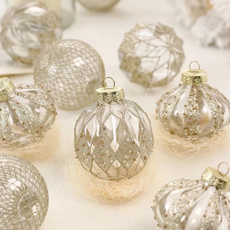 9PCS 9cm Christmas Tree Balls Christmas Multicolor Ball Decorations Xmas Tree Hanging Ornaments For Home Navidad New Year - Lily Depot