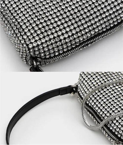 Kompakte Tasche mit Strass besetzt - Luxury