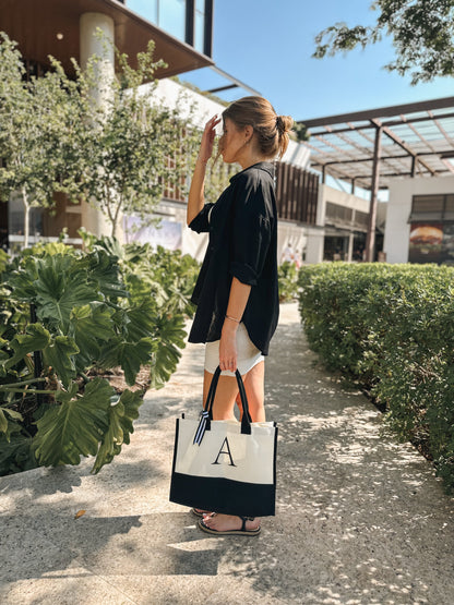 Tasche Canvas mit personalisierter Initiale