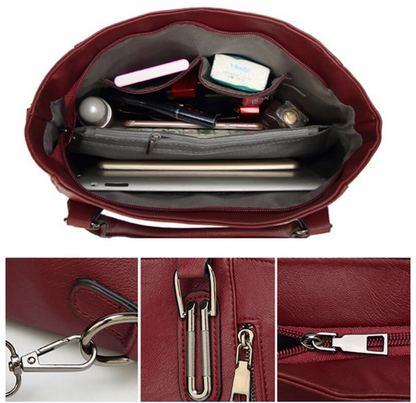 Große Tasche aus Leder Salomé