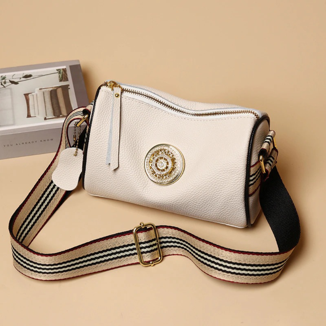 Kleine Schultertasche aus Leder - Orlane