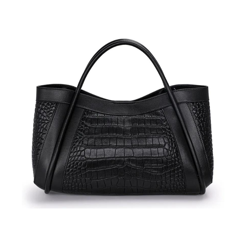 Mittelgroße Tasche aus Echtleder Chloe Croco