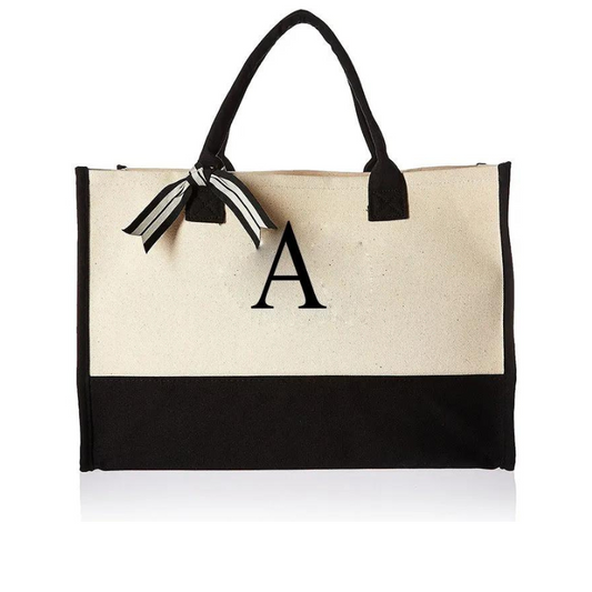 Tasche Canva mit personalisierter Initiale