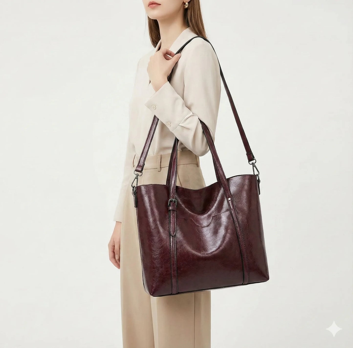 Tasche aus Echtleder - Glamour