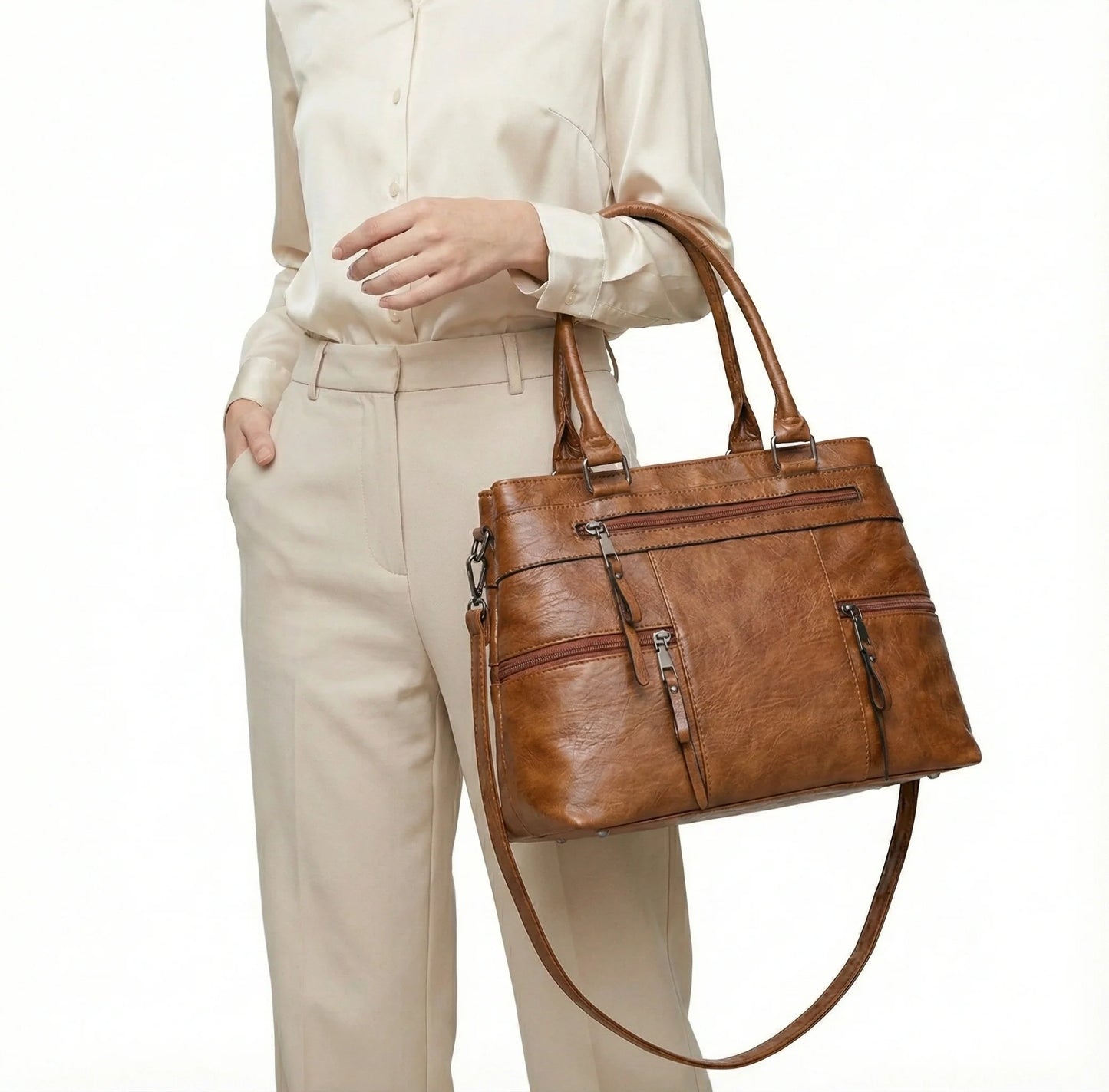 Tasche aus Echtleder - Verse