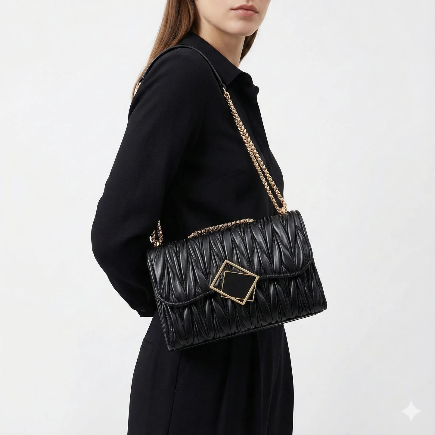 Kompakte Tasche aus Leder - Vienza