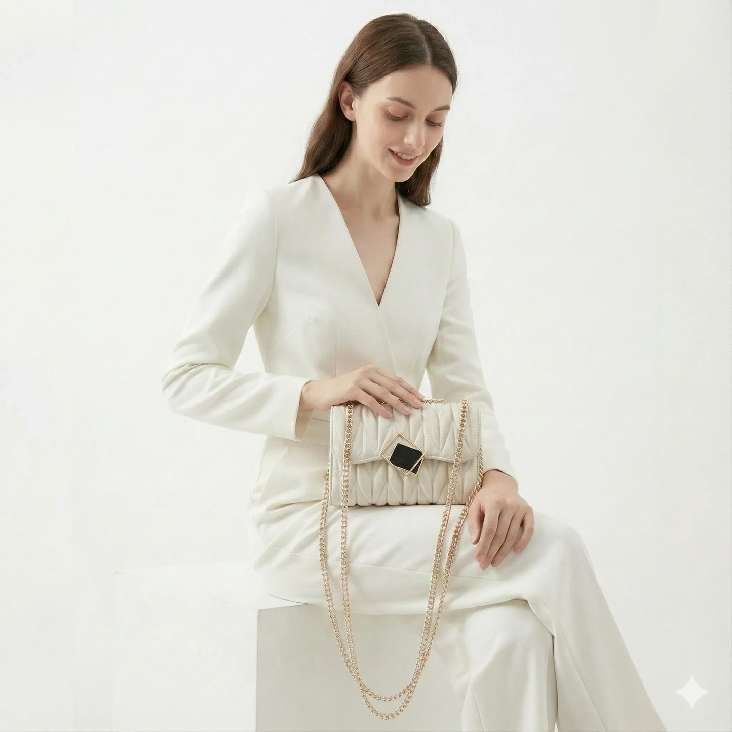 Kompakte Tasche aus Leder - Vienza