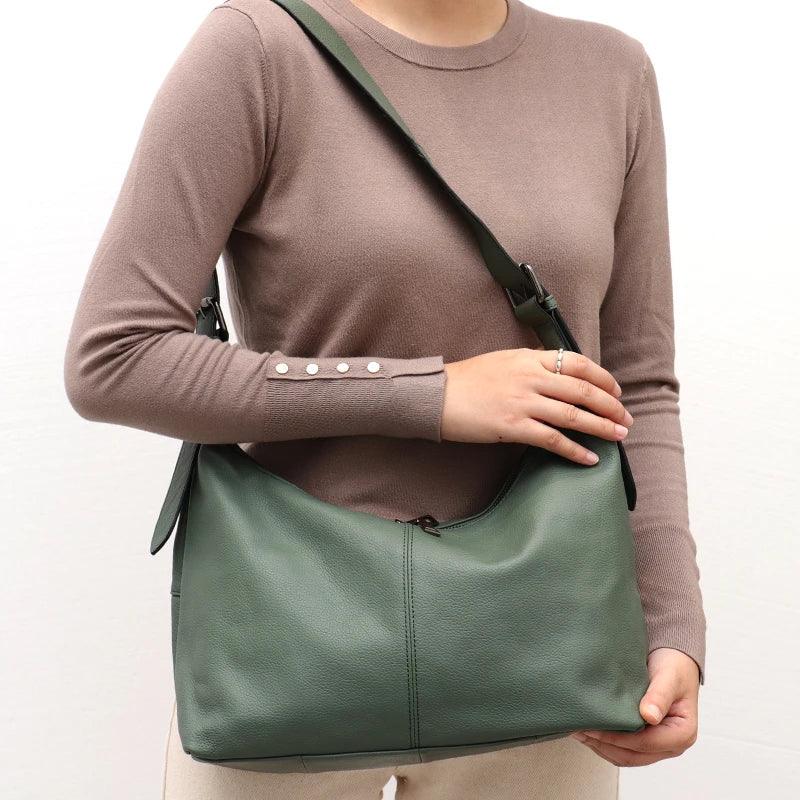Messenger-Tasche aus Echtleder - Agatha