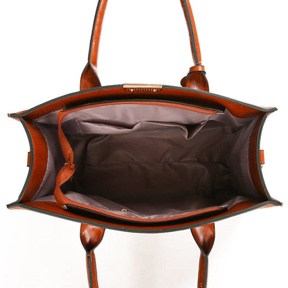 Set aus Echtleder Tasche + 2 Geldbörse - Zayna