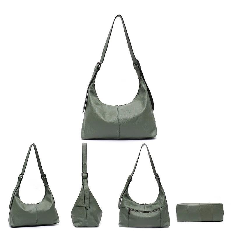Messenger-Tasche aus Echtleder - Agatha