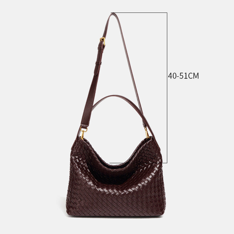 Mittelgroße geflochtene Tasche Luna