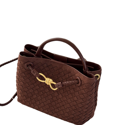 Mittelgroße Tote-Tasche aus Wildleder Jéssica