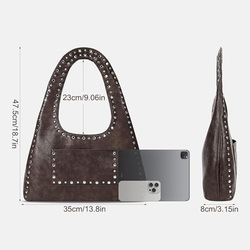 Schultertasche Vintage Boho mit Nieten