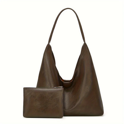 Messenger-Tasche aus Echtleder + Geldbörse aus Leder - Manz