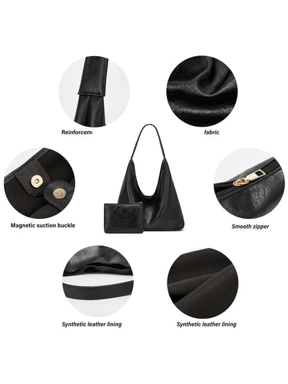 Messenger-Tasche aus Echtleder + Geldbörse aus Leder - Manz