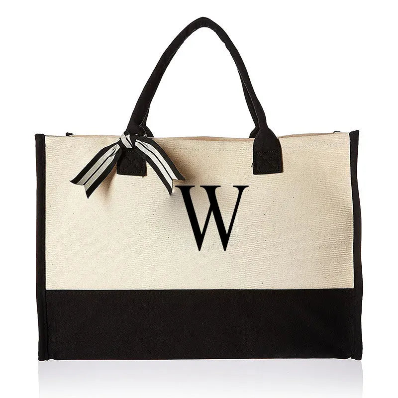 Tasche Canvas mit personalisierter Initiale