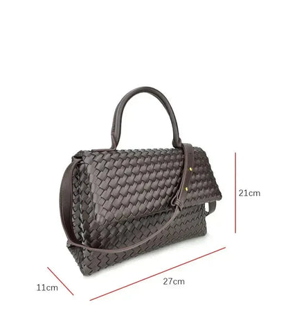 Geflochtene Tasche aus Echtleder Débora