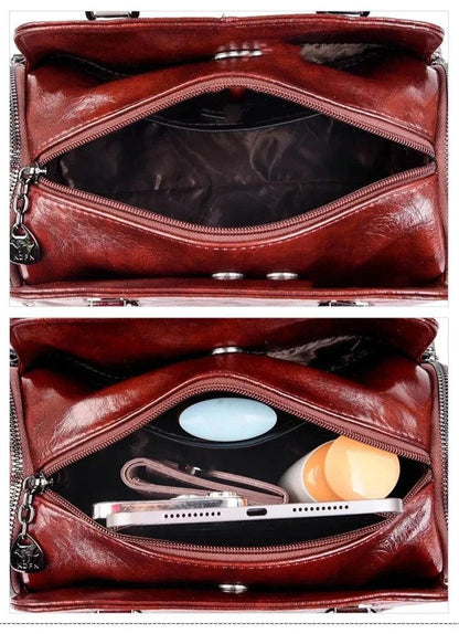 Tasche aus Echtleder - Jade