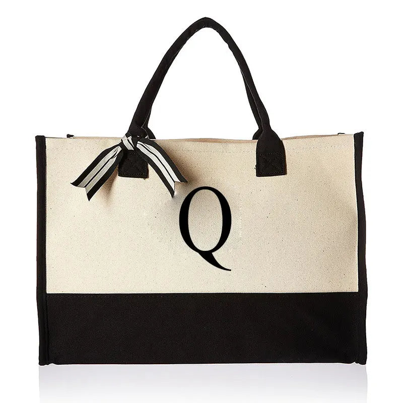 Tasche Canvas mit personalisierter Initiale