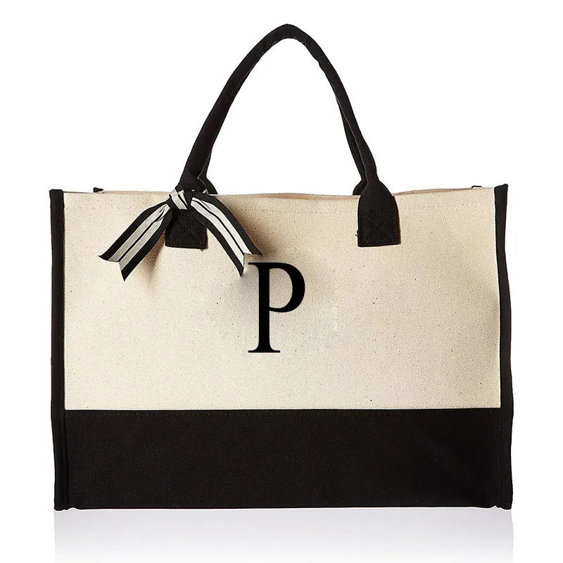 Tasche Canvas mit personalisierter Initiale